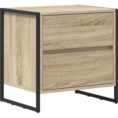 Maison Exclusive - Comodino Sonoma 50 x 39.5 x 50 cm Legno multistrato