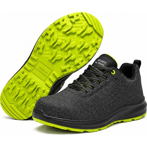 Chaussures de sécurité montantes ESD CJ010 homme taille 45 en cuir de vachette embossé avec embout acier esd cj010 45 34 × 22 × 12 cm 1,5 kg – Livraison gratuite
