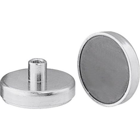 Flachgreifermagnet mit Innengewinde, Ferrit,⌀ 13 mm