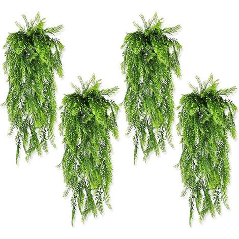 Plante Artificielle Tombante Fougère Artificielle Plantes Artificielles Suspendues Fausse Plante Verte Tombante Suspendue Fougère Plante Artificielle Intérieur Extérieur Jardin (1/5)
