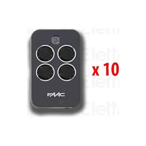 Télécommande FAAC 10 x 4 canaux XT4 433 RC 787456 (1/3)