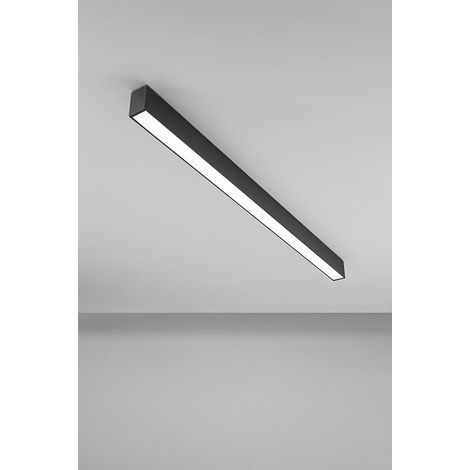 Plafonnier Led Modulaire 40W Cct Dimmable Noir Mat - Éclairage Réglable 3000K/4000K/6000K Pour Intérieur - Design Moderne De Marque Perenz (1/3)