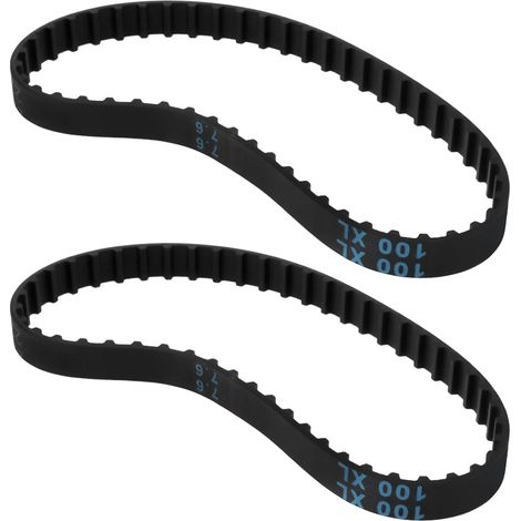 Courroie De Ponçage - Lot De 2 - Caoutchouc - Pour Ponceuse À Bande - Compatible Black&Decker Et Craftsman - 254x7,9 Mm (1/5)