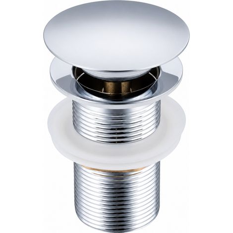 Válvula de Lavabo Clic-Clac de Acero Inoxidable con Rebosadero 42 mm (1/5)