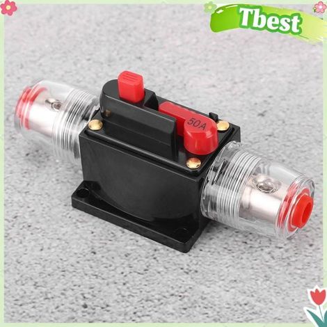 Tbest Porte-fusible de voiture Amplificateur Audio de voiture 12-24V, accessoire automobile, réinitialisation du auto fusibles (1/5)
