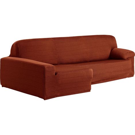 Housse de canapé d'angle élastique en Jacquard avec accoudoirs Longs et Gauche, Ajustement Universel avec Mousse de Fixation et élastiques antidérapants