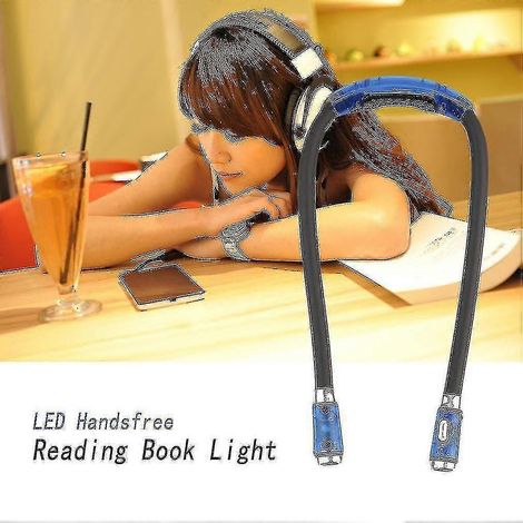 Lampe LED flexible et réglable à 4 modes, idéale pour la lecture, les livres et les câlins autour du cou. (1/5)