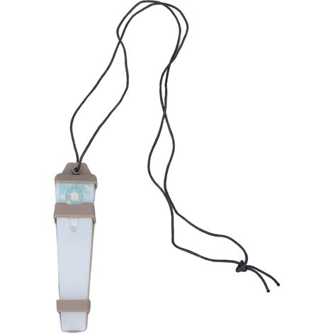 Persönliches Identifikations-Signalgerät mit Klettverschluss, wasserdicht, 150 mAh, Sicherheitsblinklicht zum Wandern, erdfarben mit rotem Licht
