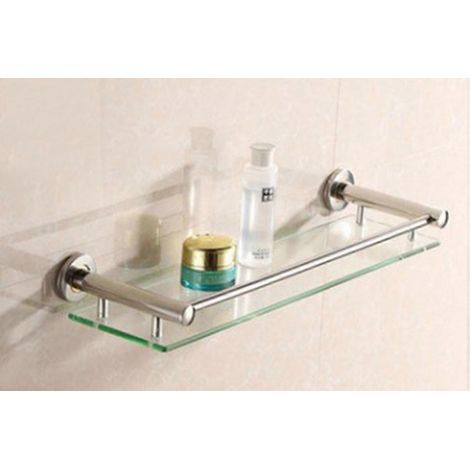 Badezimmerregal, Duschregal, Glasregal, Wandregal fürs Badezimmer, 50 x 12 x 6 cm (1/5)