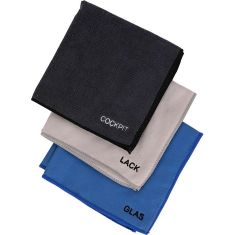 TrendLine Autopflege-Set ca. 40 x 40 cm Tücher Reinigung Lackpflege Cockpittuch