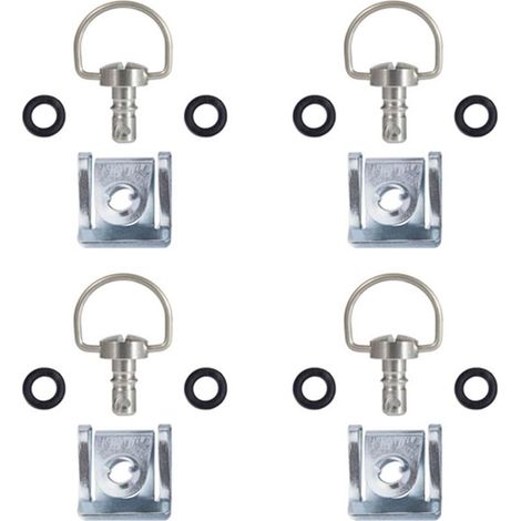 Anneaux en D 1/4 pour moto, fixations rapides 1/4 de tour, anneaux en D de 14 mm et 19 mm, boulons de fixation de carénage de course (1/5)