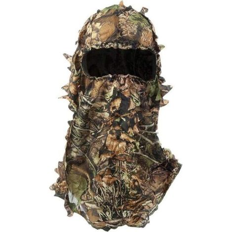 3D Feuilles Camouflage Caps, Chasse Cagoule Chapeau Feuillu de Camouflage Masque de Chasse pour Extérieur (1/5)