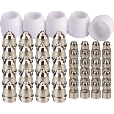 Pack of 45 Consumable Electrodes for P80 1.7mm Plasma Cutter, 100A Tip (1/4)