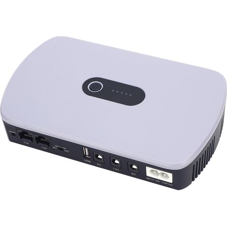 Onduleur secours batterie 10400mAh grande capacité DC alimentation ininterrompue pour routeur modem caméra prise EU 100-240V (1/5)