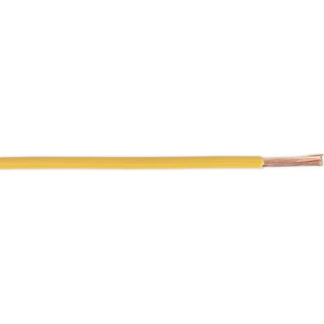 Sealey Automotive Cable Thin Wall Single 2mm� 28/0.30mm 50m Yellow AC2830YE