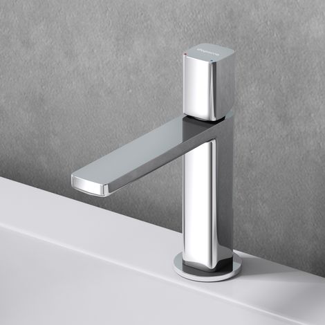 Sogood Robinet mitigeur chromé pour lavabo ou vasque de salle de bain 19,6 cm design minimaliste