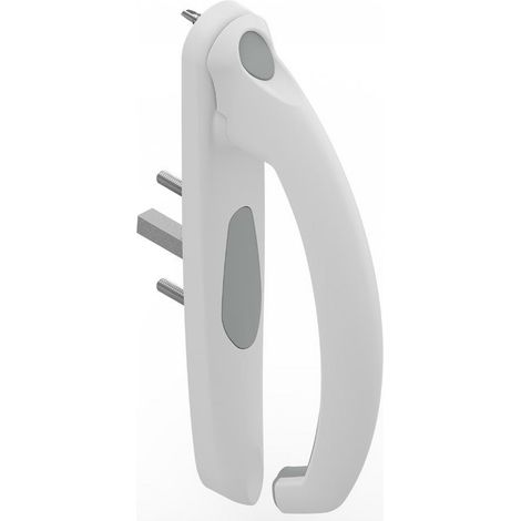 La Croisee Ds – Poignée de porte coulissante 20° intérieure – Profil 35 à 53mm – Blanc RAL 9016 – Aluminium – DS5531G086