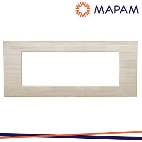 PLACCA TECNOPOLIMERO SPAZZOLATO M6007SL-13 GEM 7P CHAMPAGNE