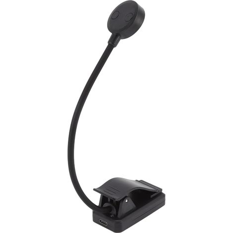 Ansteckbare LED-Schreibtischlampe, USB-wiederaufladbare Leselampe für Studentenwohnheime, Klaviere, Notenständer, 12 Helligkeitsstufen, 9 LEDs, eingebauter Akku, XY2064 (1/5)