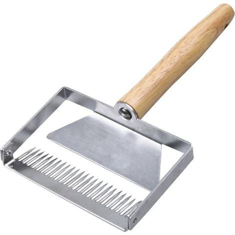 Fourche a Desoperculer en Acier Inoxydable Extraction du Miel Outil de Grattage Accessoires d'Apiculture（26 broches） (1/5)