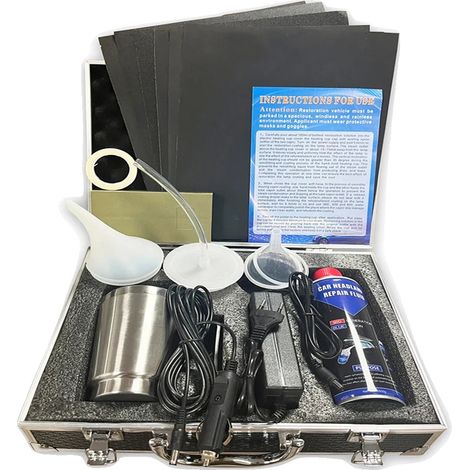 Kit de restauration de phares, polymère liquide, application facile, Kit de boîte à outils (1/2)