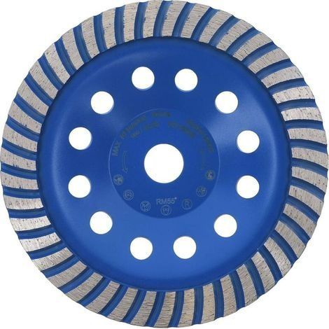 Meule boisseau diamantée 180 mm x 22,2 mm en éventail qualité professionnelle pour béton, pierre naturelle, maçonnerie, chape, plateau de ponçage universel (1/5)