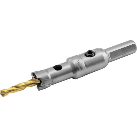 14mm Scie Cloche de TCT Carbure en Métal, Tungstène Foret Trépans pour Métal, l'acier inoxydable, fonte, fer, Aluminium, laiton et plastique (1/5)