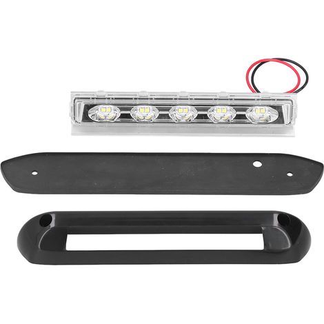 Barre lumineuse LED étanche à 10 LED pour auvent de porche de camping-car, éclairage extérieur universel 12V/24V (1/5)