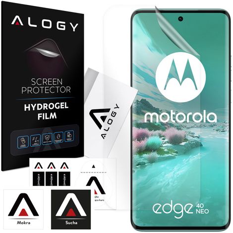 Película de hidrogel para protector de pantalla Motorola Edge 40 Neo Película de hidrogel Alogy (1/4)