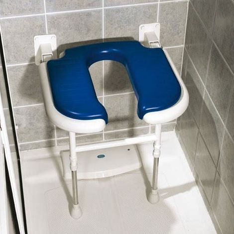 AKW 4000 Series Standard Horseshoe Padded Seat Blue