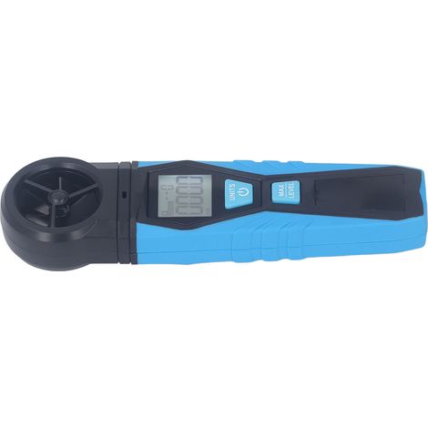 Anémomètre portable avec rotation du ventilateur à 180°, affichage numérique LCD, détecteur de température, d'humidité et de vent (1/5)