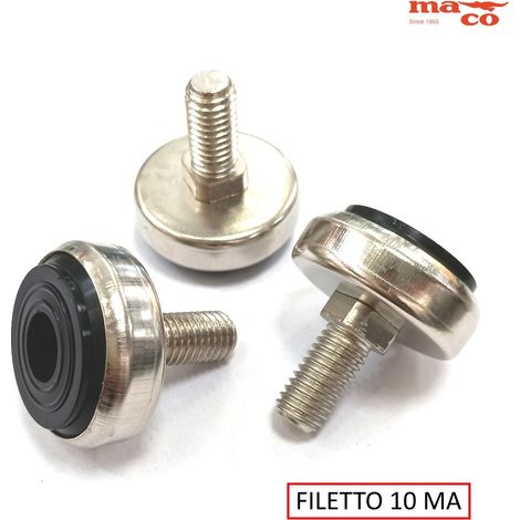 PIEDINO REGOLABILE DIAM. 35 FILETTO 10 MA CROMATO