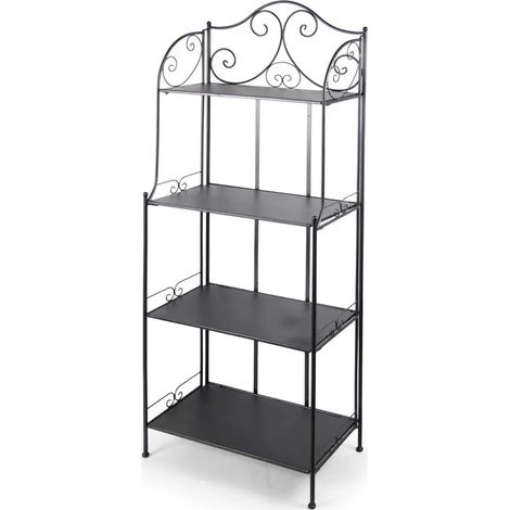 Metallregal mit 4 Böden 60x32x160