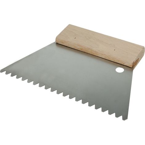 Peigne à colle 180 mm dentelure trapèze 5 x 4 mm