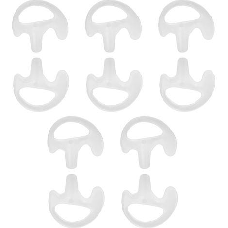 Embouts d'oreille de rechange en silicone écologique pour talkie-walkie, compatibles avec les radios bidirectionnelles (taille S, 5 paires). (1/5)