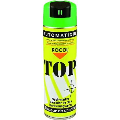 Traceur de chantier TOP AUTOMATIQUE - vert - 500 mL - ROCOL