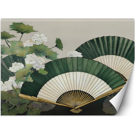 Fototapete Japanische Blattfächer 100x70 cm