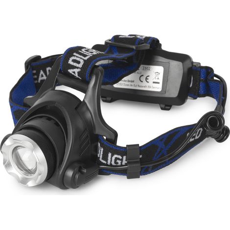 Entac EHL-ZOOM-5W-ALU linterna Negro Linterna con cinta para cabeza LED (1/5)