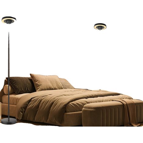 Stehlampe, RGB-Hintergrundbeleuchtung, Fernbedienung, WEISS, schwarz (1/2)