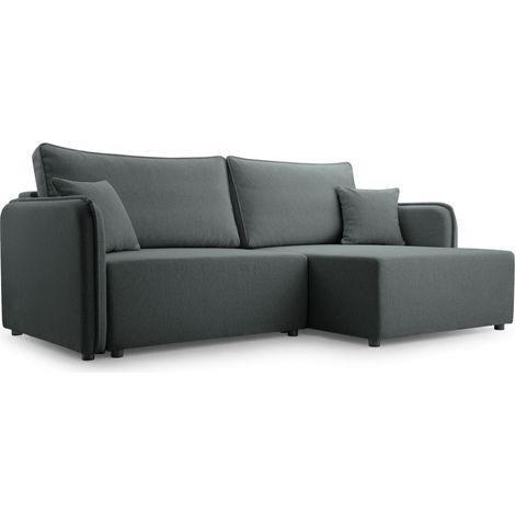Selsey Kassian - Ecksofa mit Schlaffunktion und Bettkasten, grau, rechts (1/5)