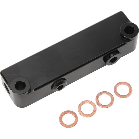 Kit de dérivation de filtre à carburant avec 4 joints, pièce de rechange métallique noire pour Dodge 6.7L Cummins Diesel 2010‑2016 (1/5)