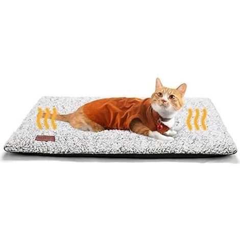 Coussin Auto-Chauffant - Chat - 74 x 48 cm - Lavable - Thermique - Apaisant (1/4)