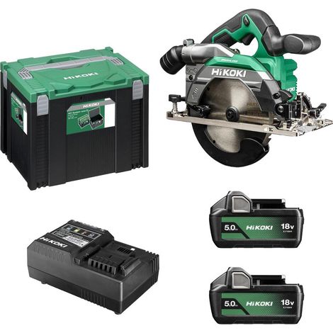 Scie circulaire HiKOKI C1806DB WPZ 18V 2x5Ah BL 165mm (1/5)