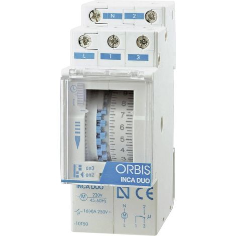 ORBIS Zeitschalttechnik OB330132 Temporizzatore per guida DIN INCA DUO D 230 V/AC (1/3)