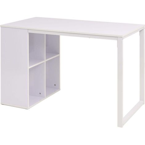 Escritorio mesa mueble de trabajo informático escritorio 120 cm blanco 0502105 (1/2)