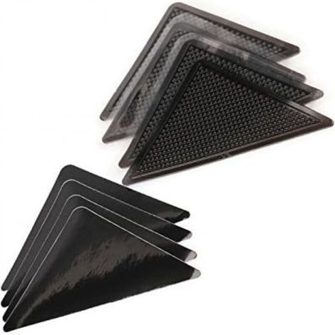 Antidérapant Tapis.Rug Grippers 8 Pcs Triangulaires Antidérapant pour Tapis.Anti Curling Carpet Grippers Coin.Lavable et Réutilisable Sticker Tapis Antidérapant pour Tous Les Sols Lisses (1/5)