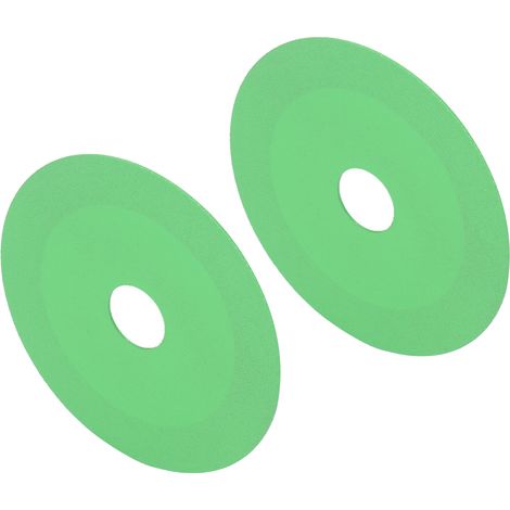Lot de 2 lames de scie pour meuleuse d'angle de 100 mm, en adamantium haute dureté et résistant à la chaleur, pour la coupe de verre et de céramique. (1/5)