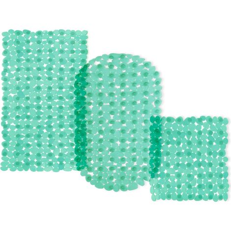 Wanneneinlage Bubble Grün-Transparent Casa Pura Badewanneneinlage 69 x 36 cm Rechteckig