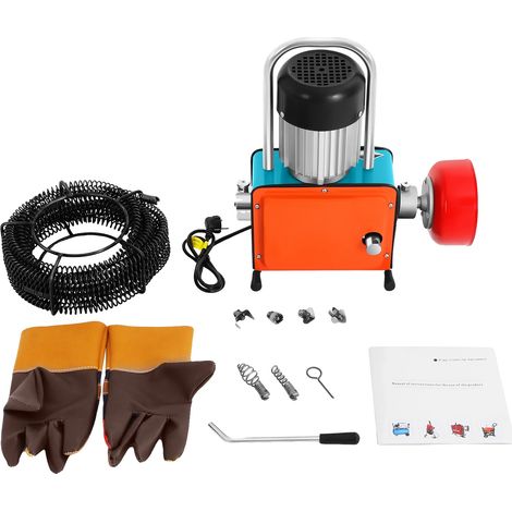 Machine de nettoyage de drains, puissance de 1000W, longueur de nettoyage de 12 mètres (1/2)