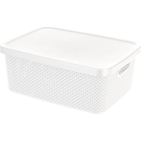 Aufbewahrungsbox mit Deckel, verschließbar, aus Kunststoff, 13 l